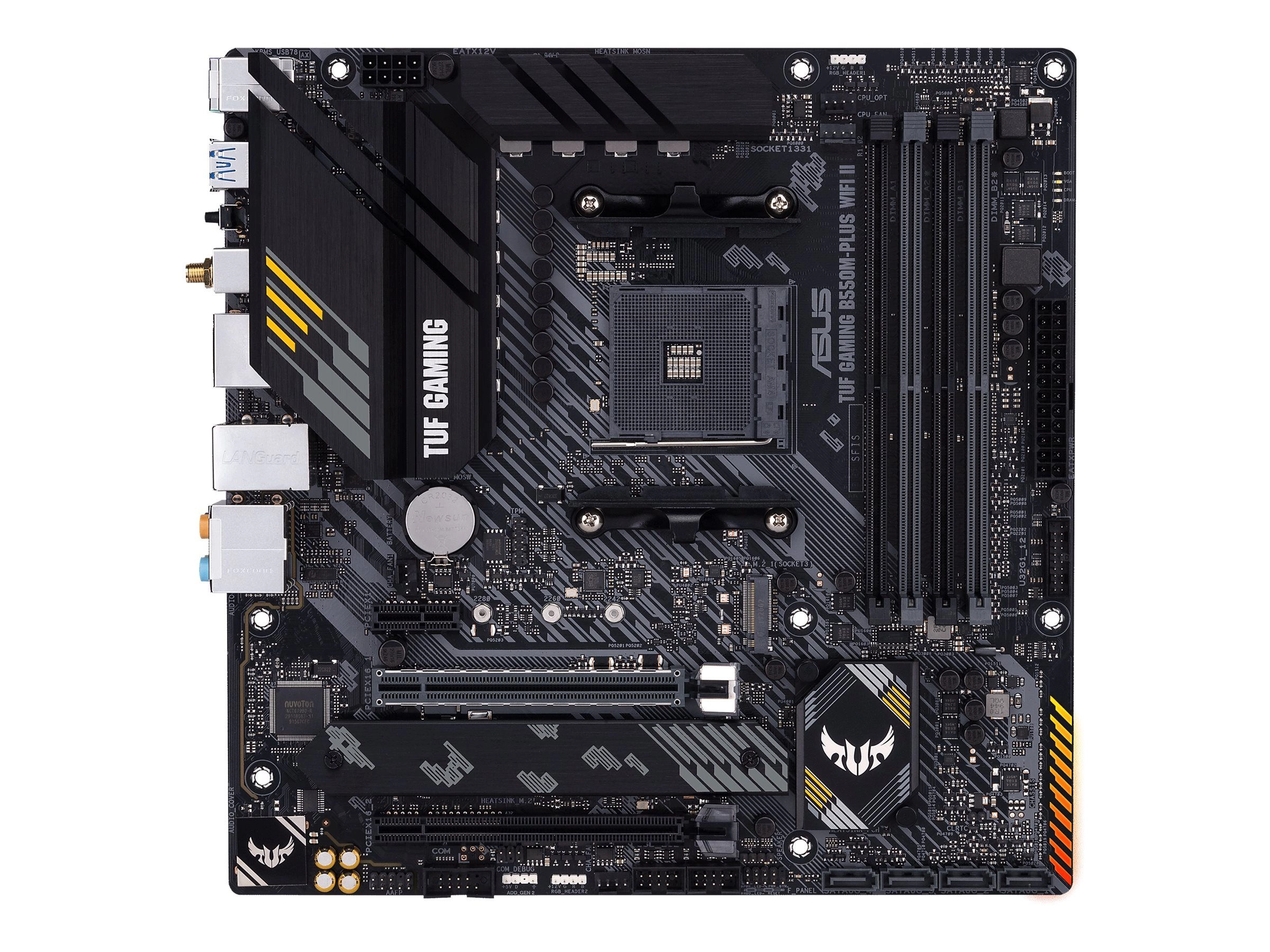 ASUS TUF GAMING B550M-PLUS WIFI II - Motherboard - micro ATX - Socket AM4 - AMD B550 Chipsatz - USB-C Gen2, USB 3.2 Gen 1, USB 3.2 Gen 2 - 2.5 Gigabit LAN, Wi-Fi, Bluetooth - Onboard-Grafik (CPU erforderlich)