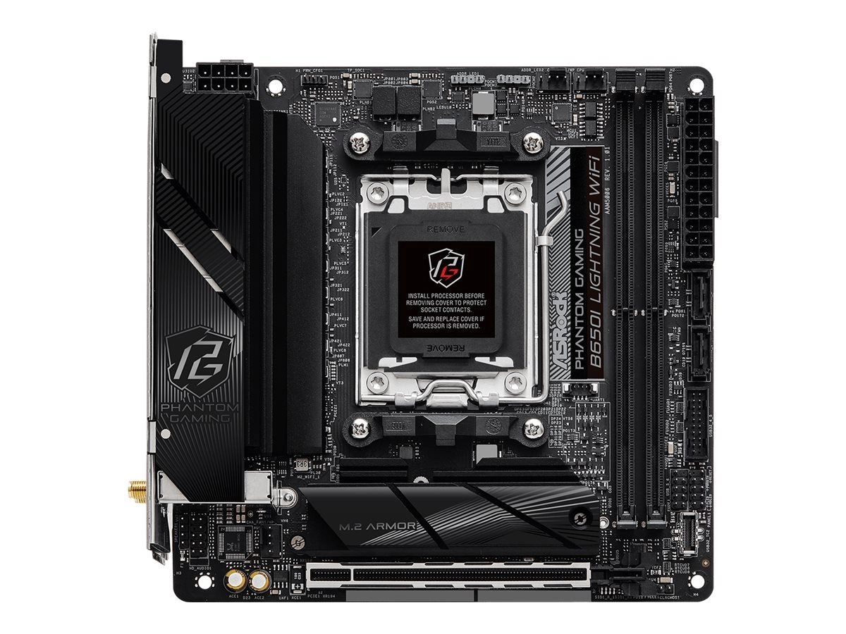 ASRock B650I Lightning WiFi AM5 mITX HDMI DDR5 retail - AMD Sockel AM5 (Ryzen Zen4)