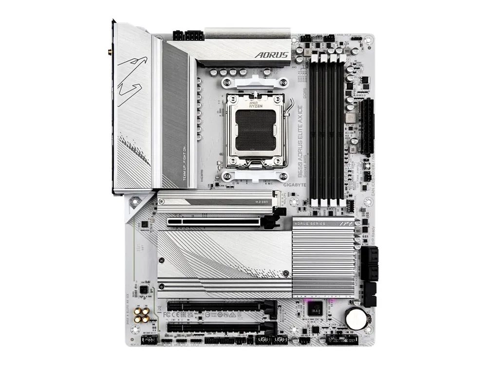 Gigabyte MB GBT AMD AM5 B650 A ELITE AX ICE - AMD Sockel AM5 (Ryzen Zen4) - ATX