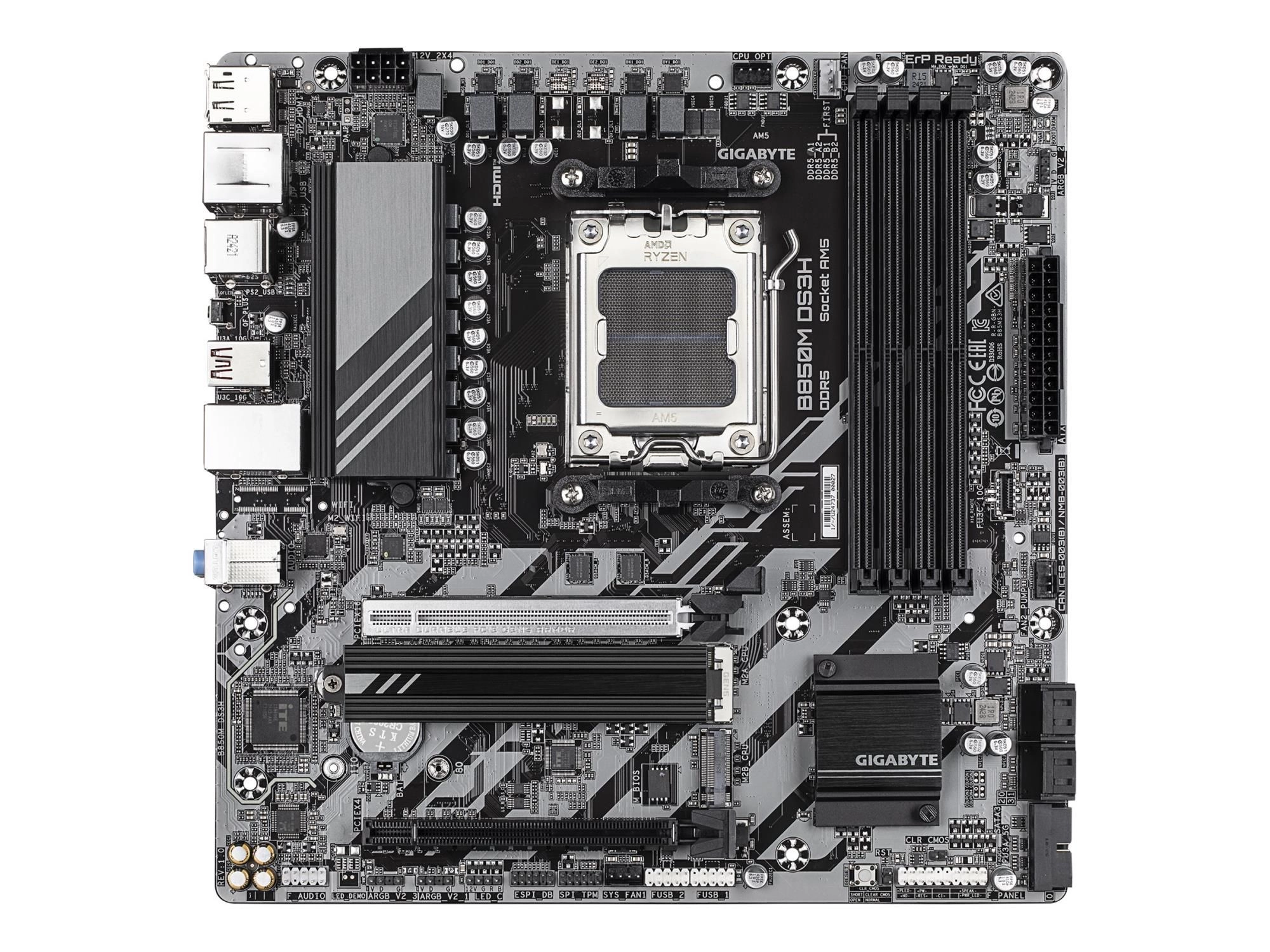 Gigabyte GIGA B850M DS3H AM5/DDR5/µATX - Mainboard - AMD Sockel AM5 (Ryzen Zen4)
