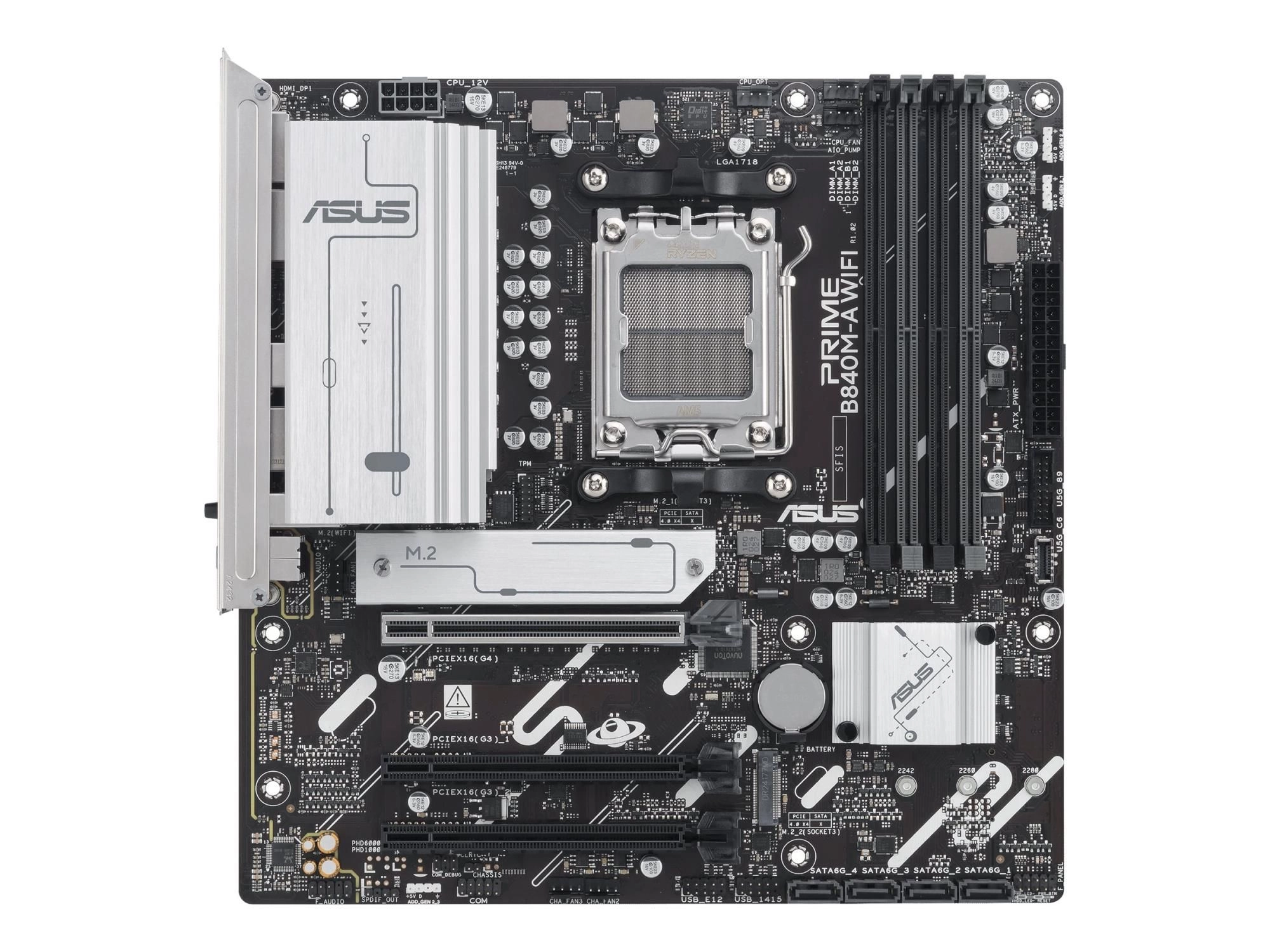ASUS MB ASUS AMD AM5 PRIME B840M-A-CSM - AMD Sockel AM5 (Ryzen Zen4) - Micro/Mini/Flex-ATX