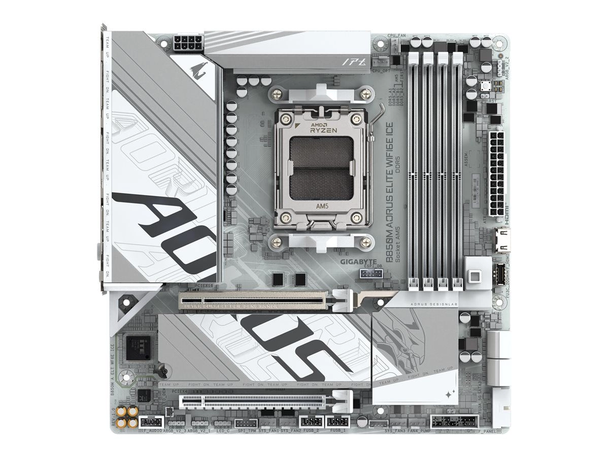 Gigabyte B850M AORUS ELITE WF6E ICE mATX Mainboard - AM5 - DDR5