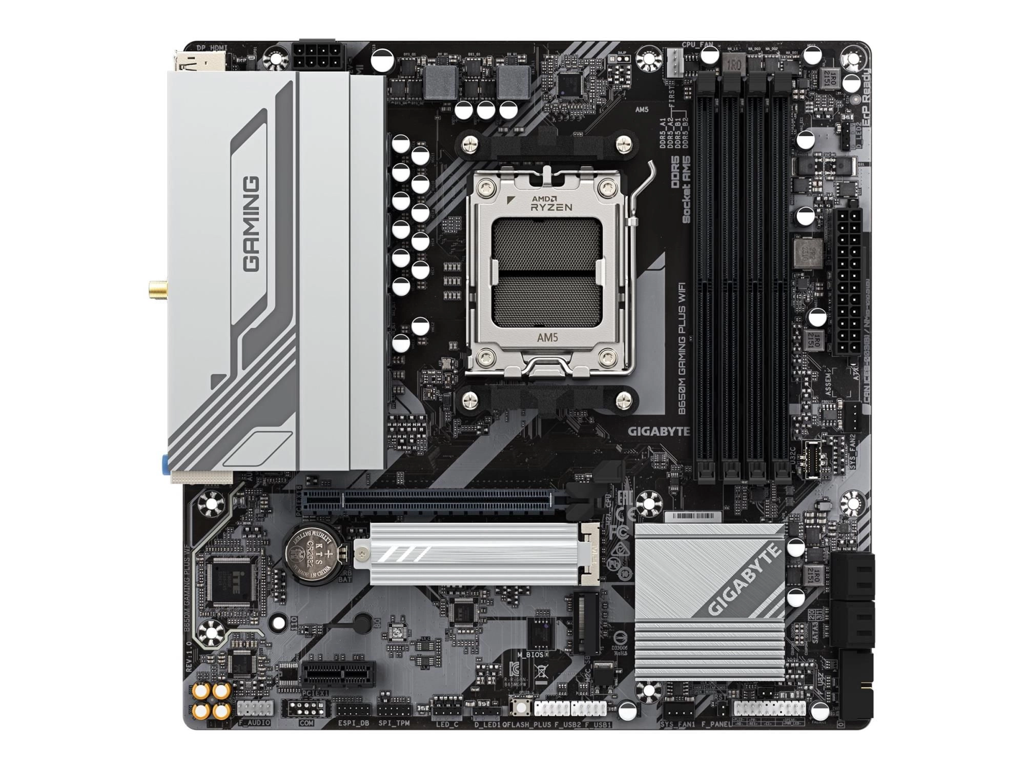Gigabyte B650M Gaming Plus WF B650 AM5 mATX DDR5 - AMD Sockel AM5 (Ryzen Zen4) - Micro/Mini/Flex-ATX
