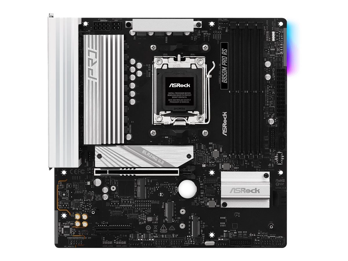 ASRock B850M Pro RS AM5 mATX HDMI/DP DDR5 - AMD Sockel AM5 (Ryzen Zen4) - Micro/Mini/Flex-ATX