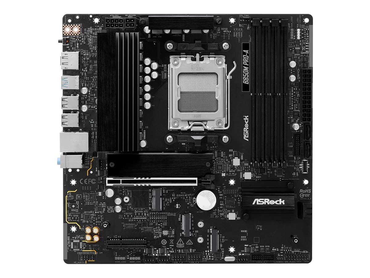 ASRock B850M Pro-A AM5 mATX HDMI/DP DDR5 - AMD Sockel AM5 (Ryzen Zen4) - Micro/Mini/Flex-ATX