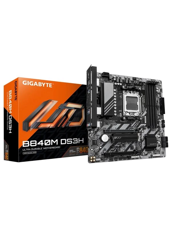 Gigabyte B840M DS3H (B840,AM5,mATX,DDR5) - AMD Sockel AM5 (Ryzen Zen4) - Micro/Mini/Flex-ATX