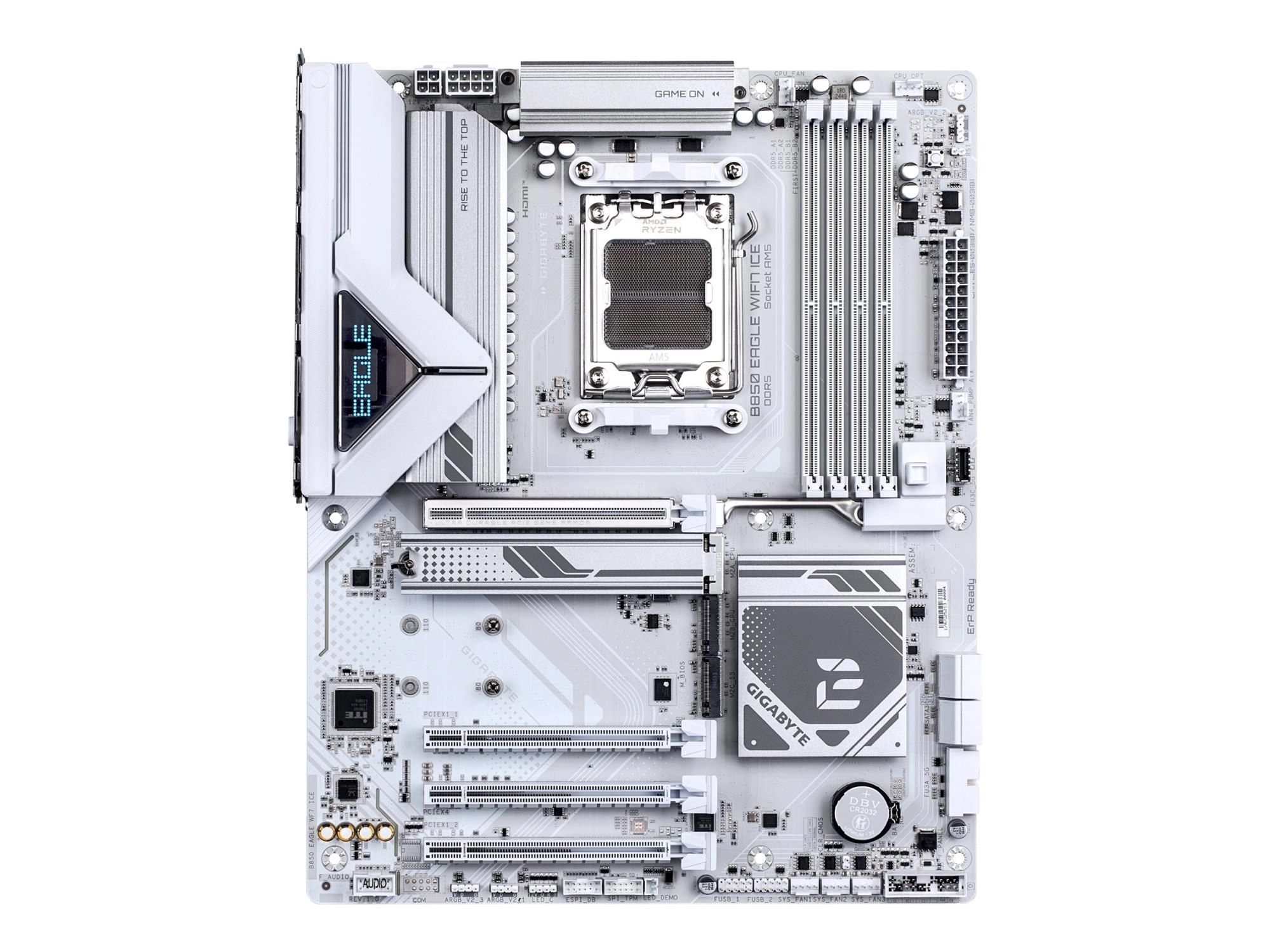 Gigabyte B850 EAGLE WIFI7 ICE - Motherboard - ATX - LGA1851-Sockel - AMD B850 Chipsatz - USB-C 3.2 Gen 1, USB 3.2 Gen 1, USB 3.2 Gen 2 - Bluetooth, 2.5 Gigabit LAN, Wi-Fi 7 - Onboard-Grafik (CPU erforderlich)