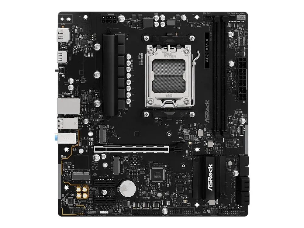 ASRock A620AM-X AM5 mATX HDMI/DP DDR5 - AMD Sockel AM5 (Ryzen Zen4) - Micro/Mini/Flex-ATX
