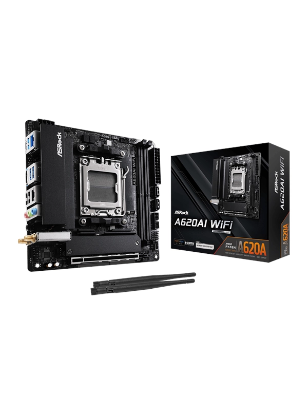 ASRock A620AI WiFi AM5 mITX HDMI DDR5 retail - AMD Sockel AM5 (Ryzen Zen4) - DDR5