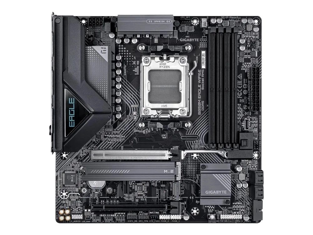 Gigabyte B850M EAGLE WIFI6E - Motherboard - micro ATX - Socket AM5 - AMD B850 Chipsatz - USB-C 3.2 Gen2, USB 3.2 Gen 2, USB 3.2 Gen 1 - 2.5 Gigabit LAN, Wi-Fi 6E, Bluetooth - Onboard-Grafik (CPU erforderlich)