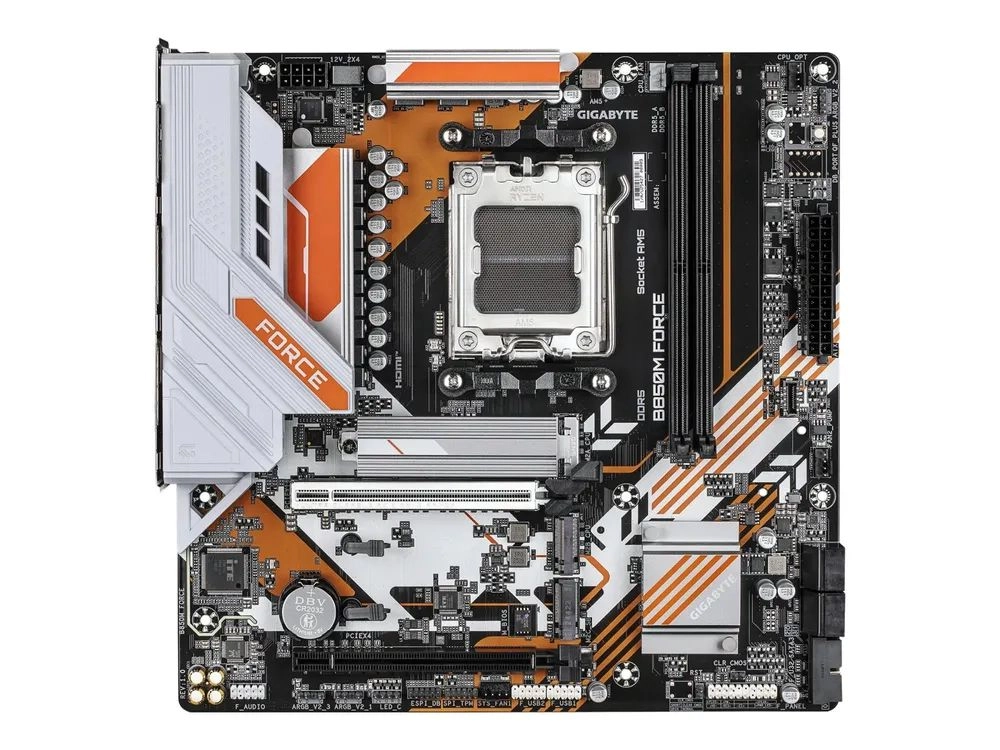Gigabyte B850M FORCE - Motherboard - micro ATX - Socket AM5 - AMD B850 Chipsatz - USB-C 3.2 Gen 1, USB 3.2 Gen 2, USB 3.2 Gen 1 - 2.5 Gigabit LAN - Onboard-Grafik (CPU erforderlich)