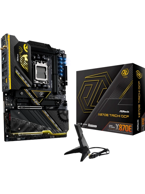 ASRock X870E Taichi OCF AM5 ATX HDMI/USB-C DDR5 - AMD Sockel AM5 (Ryzen Zen4) - ATX