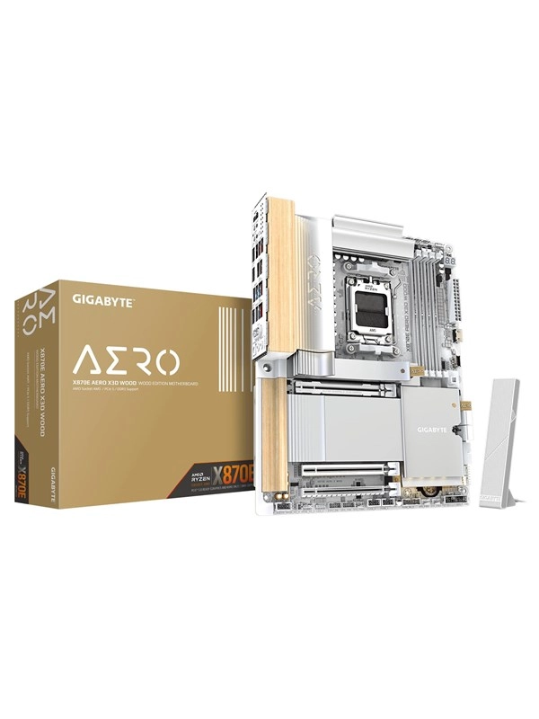 Gigabyte X870E AERO X WOOD X870E AM5 ATX DDR5 - Mainboard - AMD Sockel AM5 (Ryzen Zen4)