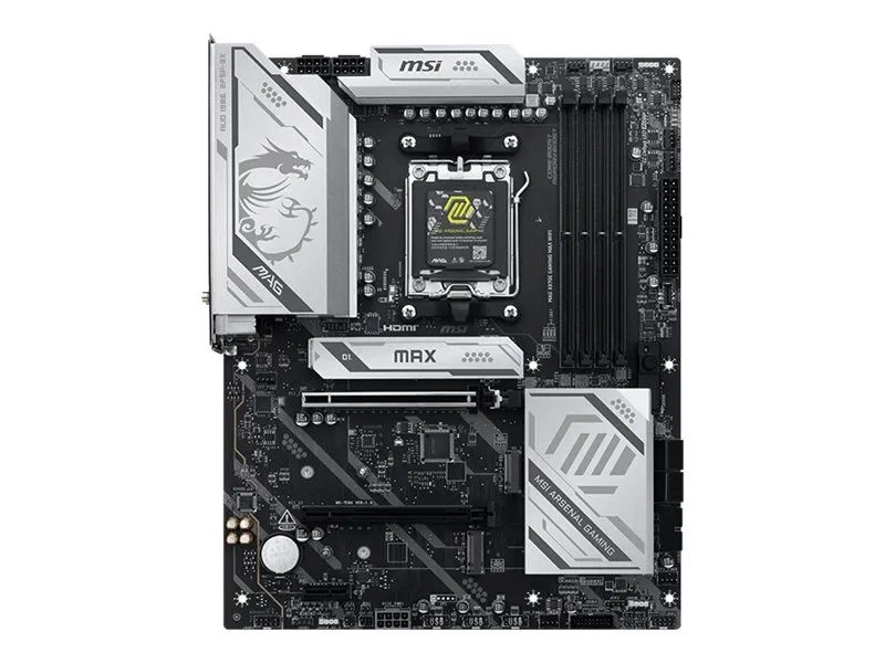 MSI MAG X870E Gaming Max Wifi X870 AM5 ATX DDR5 - AMD Sockel AM5 (Ryzen Zen4) - ATX