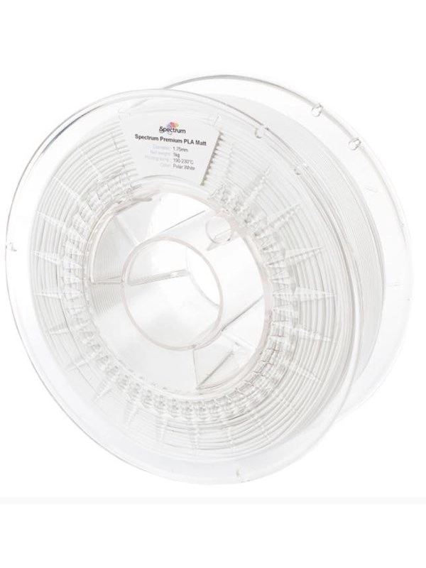 Spectrum Filaments 3D Filament PLA Matt 1.75mm Polar White Weiß 1kg
