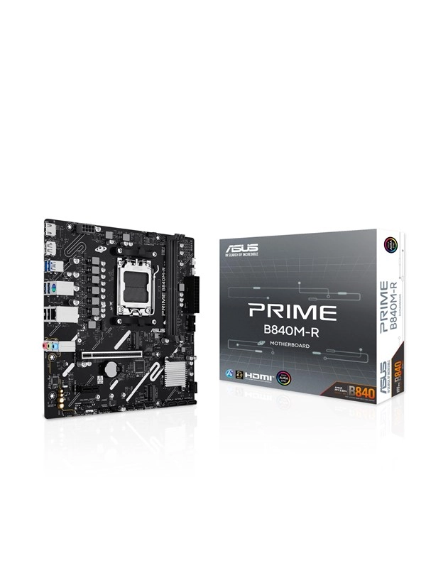 ASUS B840 AMD mATX motherboard 1xHDMI 1xDisplayPort 1xPCIe 4.0 2xM.2 - Mainboard - AMD Sockel AM5 (Ryzen Zen4)