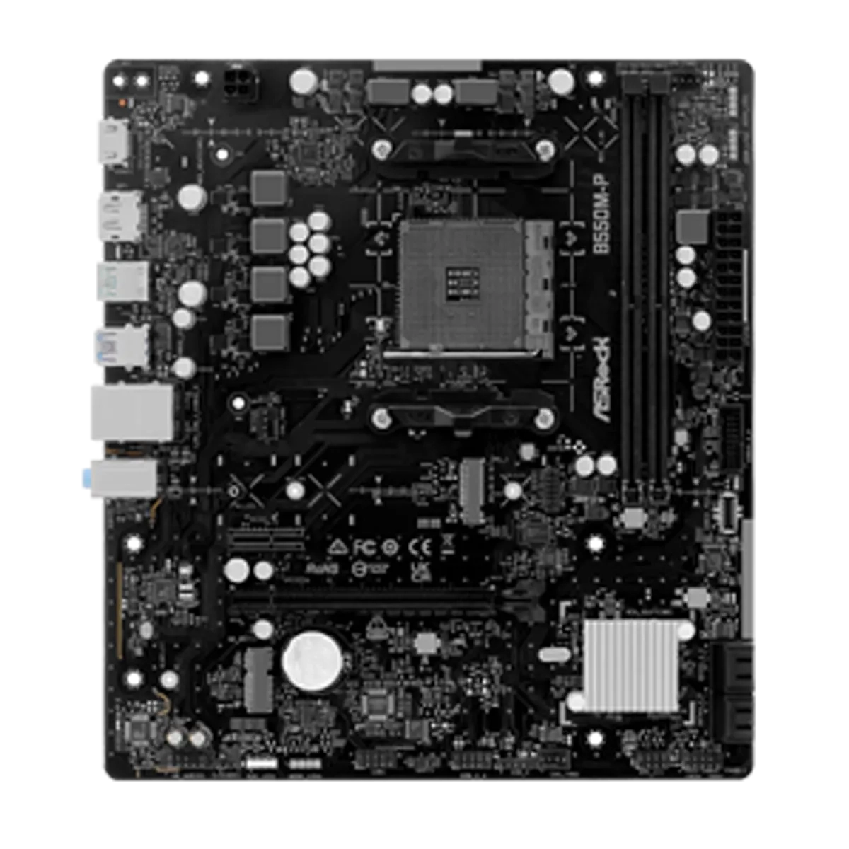 ASRock B550M-P AM4 mATX - AMD Sockel AM4 (Ryzen) - Micro/Mini/Flex-ATX