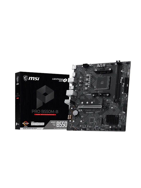 MSI B550M-B (B550,AM4,mATX,AMD) - AMD Sockel AM4 (Ryzen) - Micro/Mini/Flex-ATX