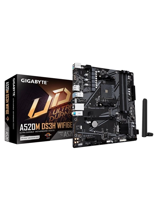 Gigabyte A520M DS3H WiFi6E A520 AM4 mATX DDR4 - Mainboard - AMD Sockel AM4 (Ryzen)