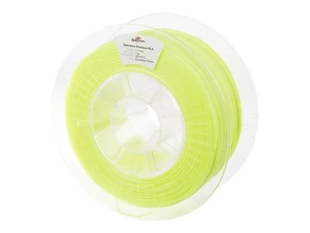 Spectrum Filaments Fluo Yellow, RAL 1026 - 1 kg - Premium-PLA-Filament (3D)