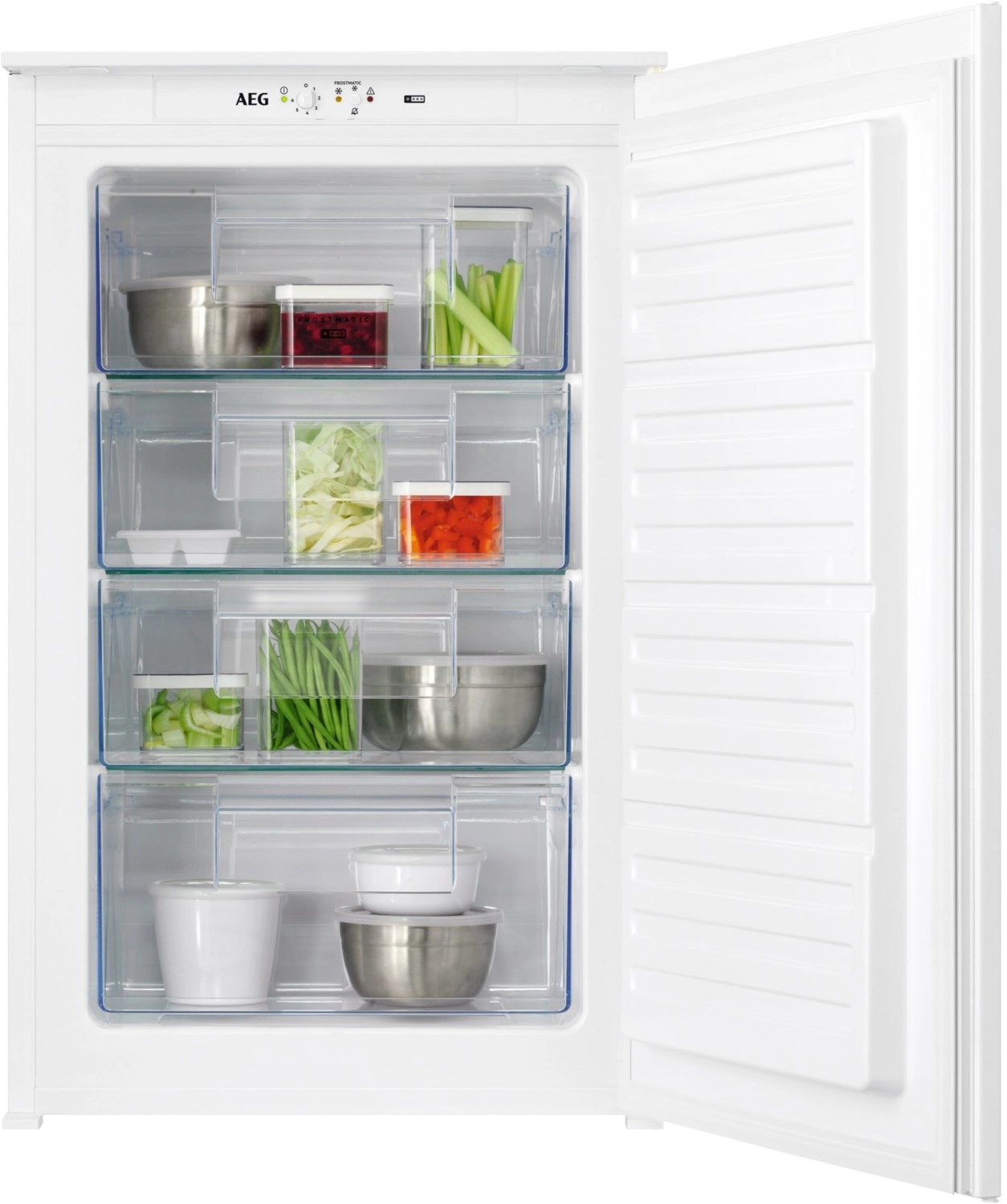 AEG Einbau-Gefrierschrank / 880 mm / 98 L / LowFrost – weniger Eisbildung / Schlepptür TAB6L88ES