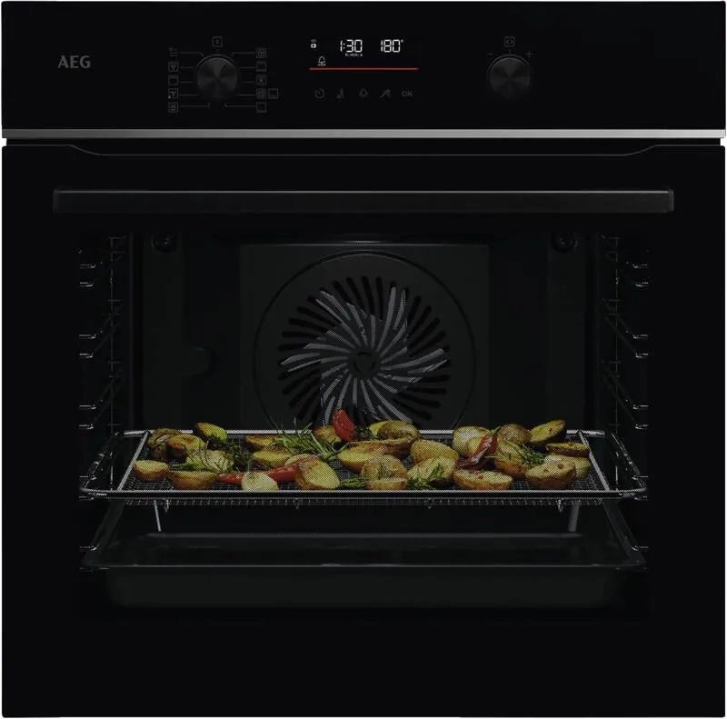 AEG 6000 SenseCook® / Einbaubackofen / WLAN-fähig / Pyrolytische Selbstreinigung / Schwarz TS6PB51ZAB