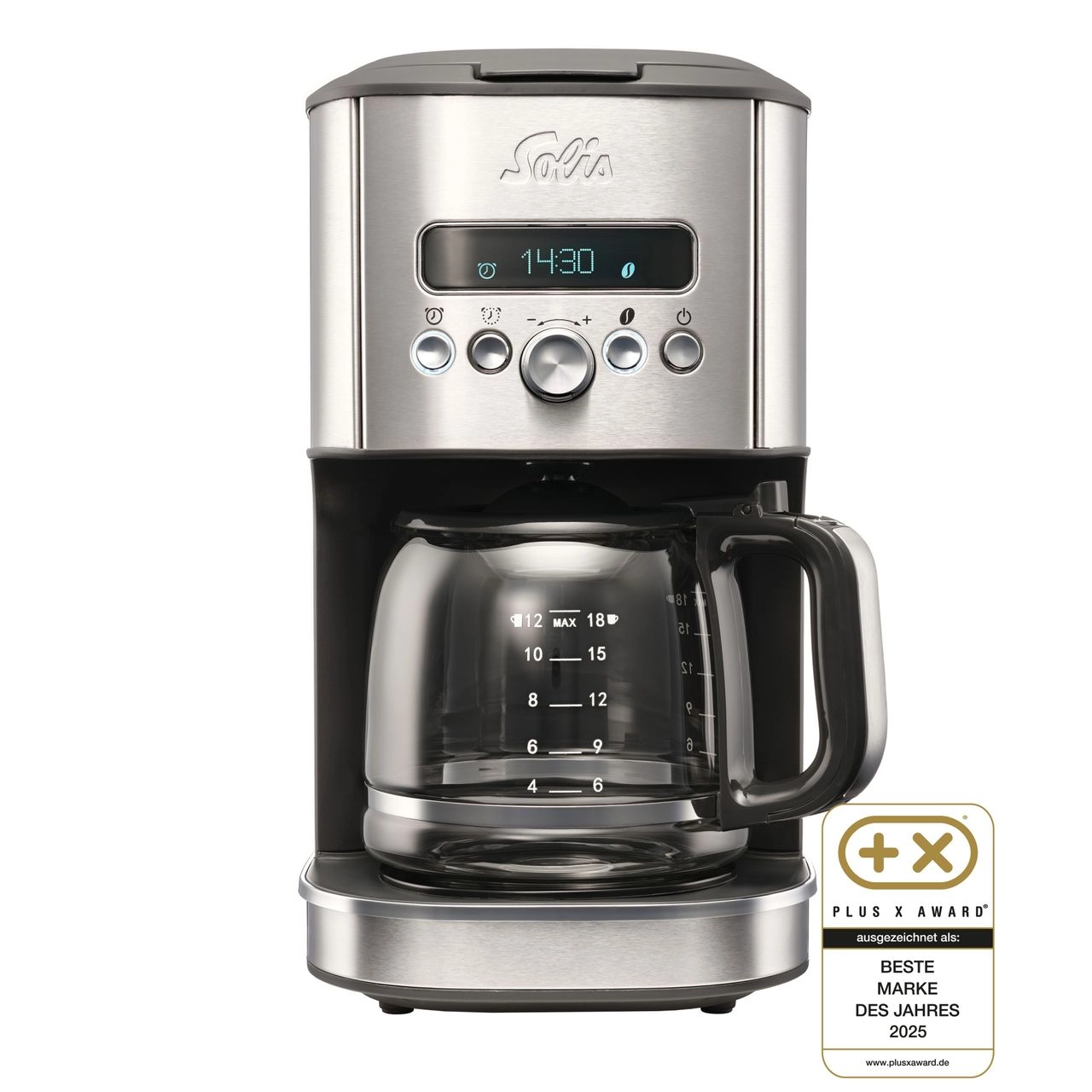 Aroma Brewer Typ 1021 Filter-Kaffeemaschine silber