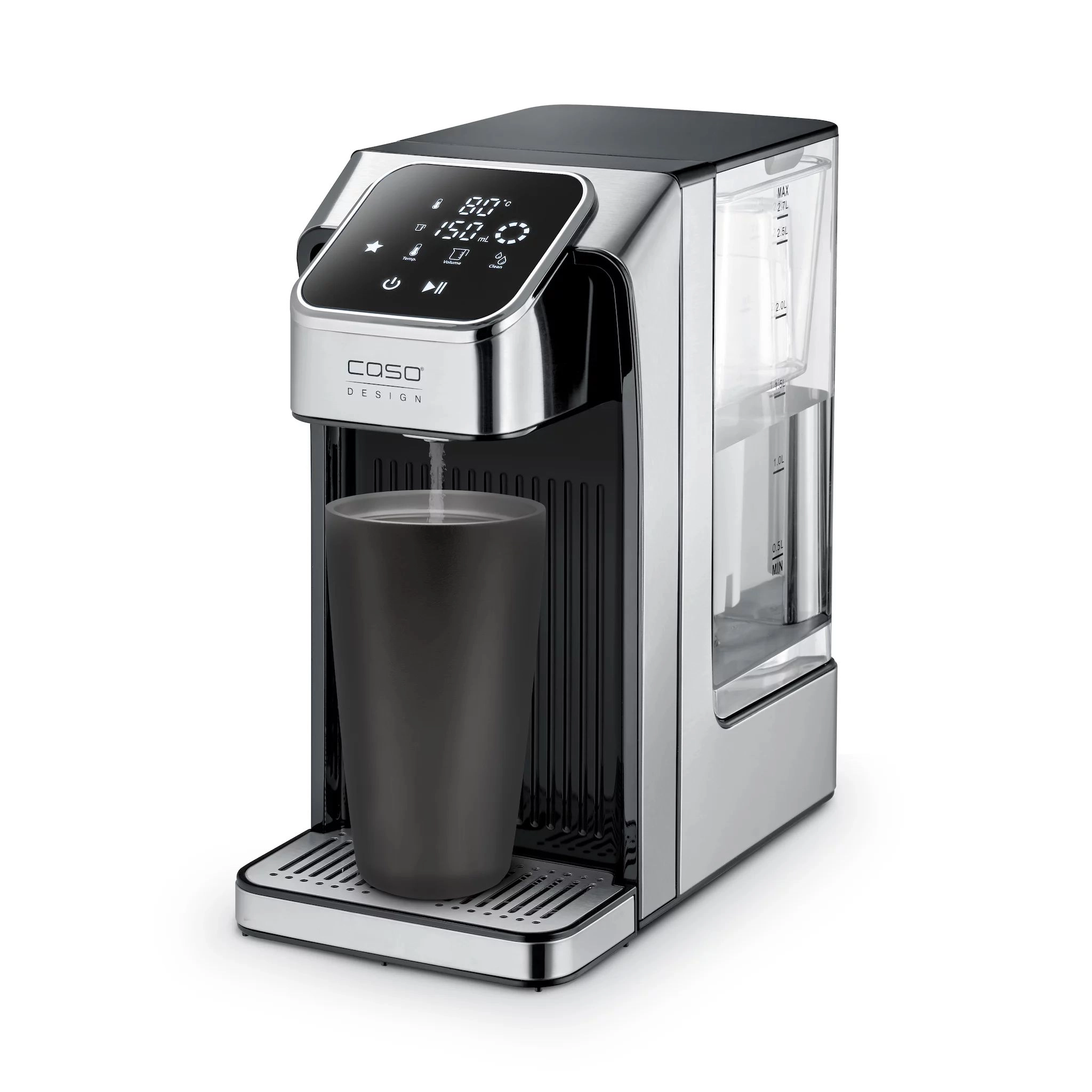 HW770 Advanced Heißwasserspender edelstahl/schwarz