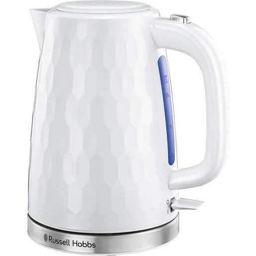 Russell Hobbs Wasserkocher Rapid Boil Kettle Honey Comb - White 26050-70 - Weiß - 2400 W
