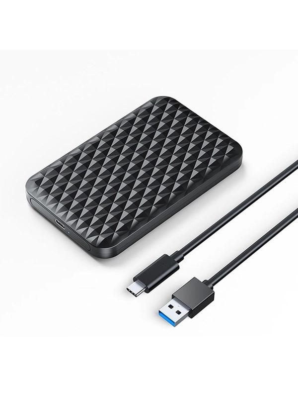 ORICO 2520C3-V1 2.5" HDD/SSD USB-C 5Gb/s Disk Drive - Black - 6TB - Festplatten - 2520C3-V1-BK-EP