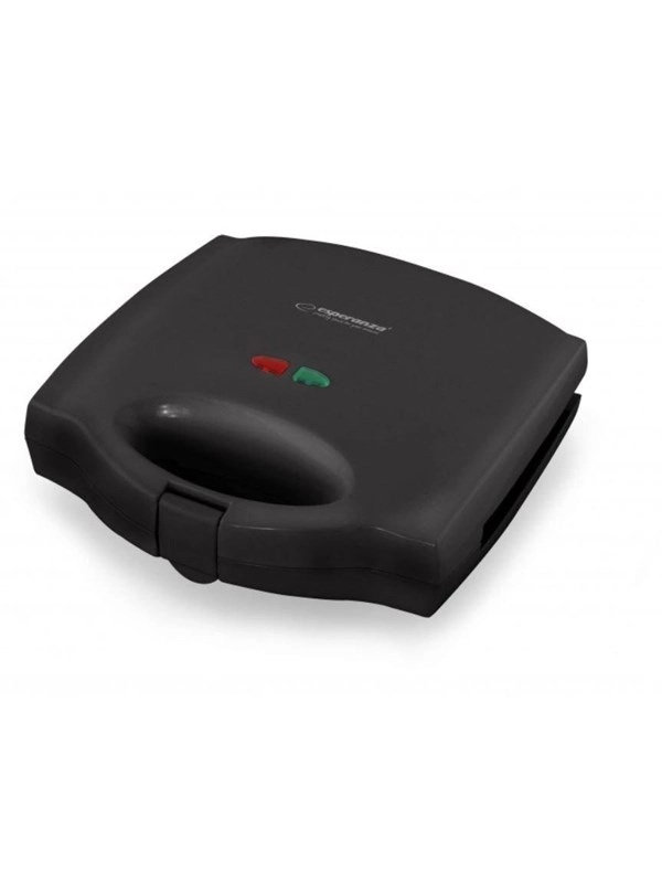 Esperanza Toaster SANDWICH MAKER WITH INTERCHANGEABLE PLATES PORTABELLA 700W BLACK