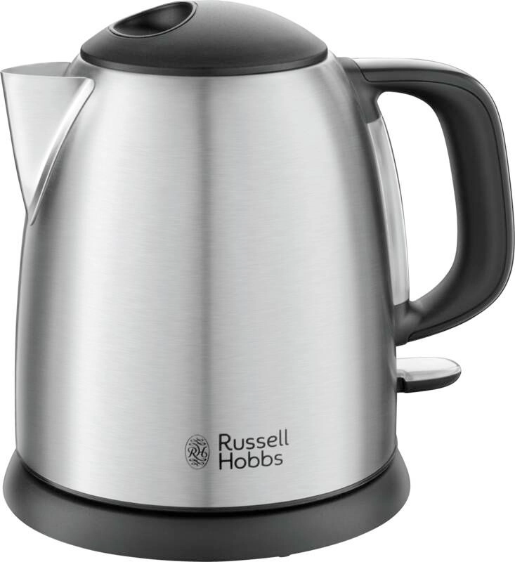 Russell Hobbs Wasserkocher Adventure 24991-70 - Matt Schwarz/ gebürstetes Rostfreies Stahl - 2400 W
