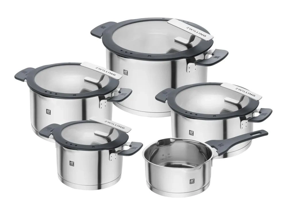 Zwilling SIMPLIFY - Cookware set with cover - 5 items - round - silver