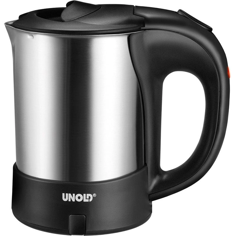 Unold Wasserkocher 18575 0.5L - Rostfreier Stahl/Schwarz - 1000 W
