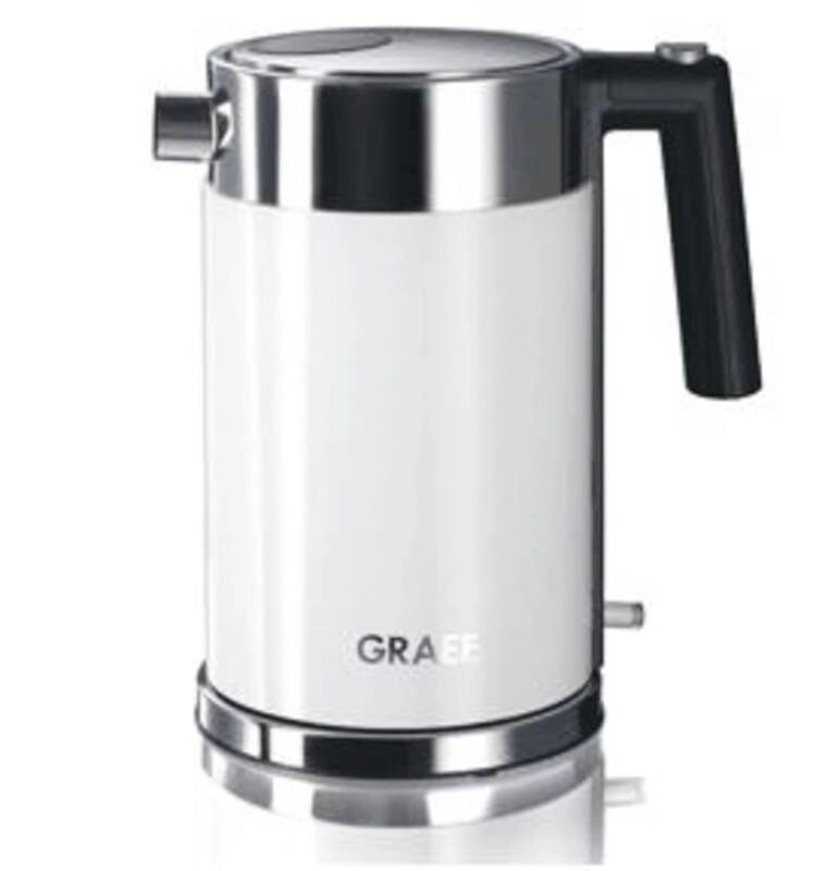 Graef Wasserkocher WK 61 - Rostfreier Stahl /Acrylweiß - 2150 W