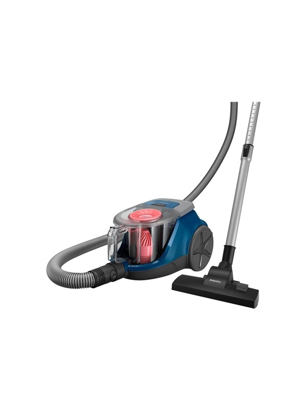 Philips Staubsauger 2000 Series XB2123 - vacuum cleaner - canister - dark blue/peach