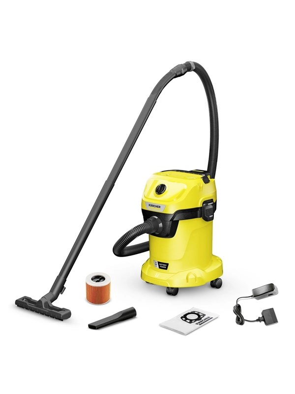 Kärcher Staubsauger CORDLESS WET AND DRY VACUUM CLEANER WD 3-18 BATTERY SET V-17/20