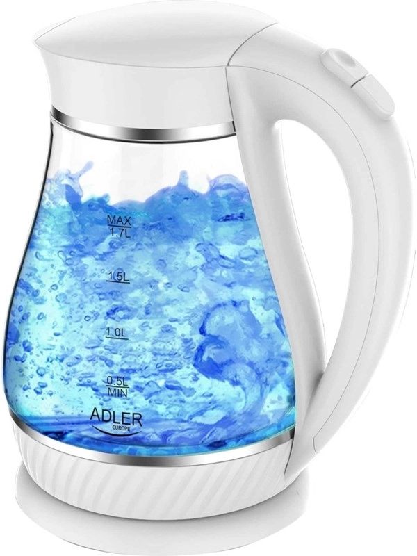 Adler Wasserkocher AD 1274 - Weiß - 2200 W