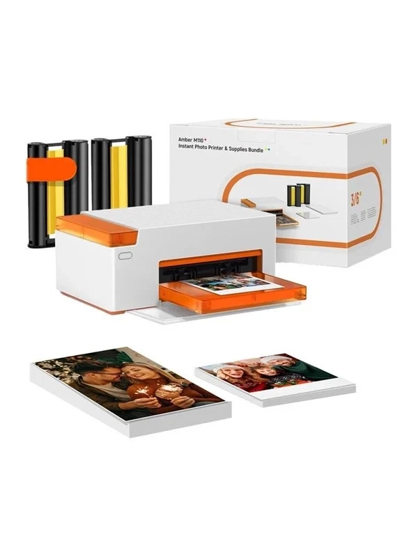 Liene Amber M110 4x6" tragbarer Fotodrucker mit 60 Blatt 4x6" Fotopapier