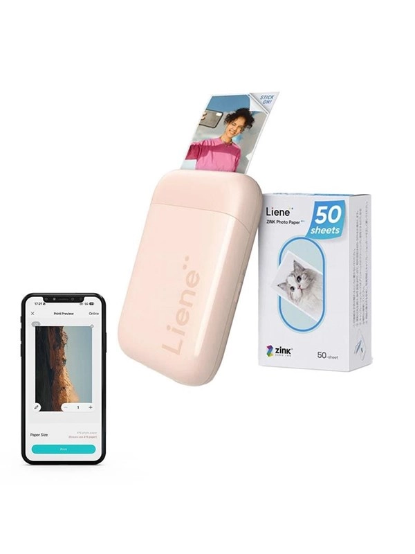 Liene Pearl 2x3" Tragbarer Fotodrucker (Rosa)