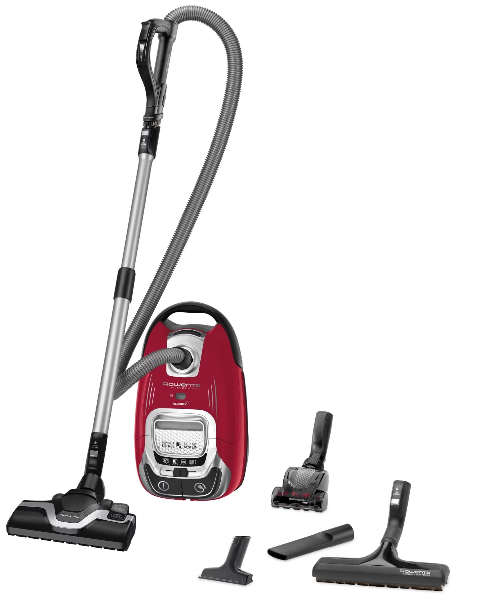 Tefal Staubsauger Rowenta SILENCE FORCE ALLERGY+ RO7473CH - vacuum cleaner - canister - red