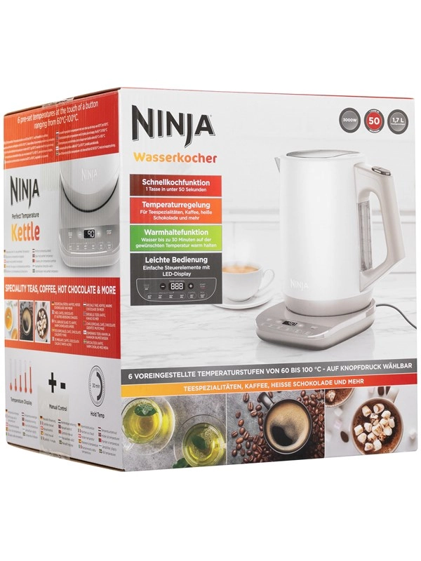 Ninja Wasserkocher KT200EUWH - kettle - Weiß - 3000 W