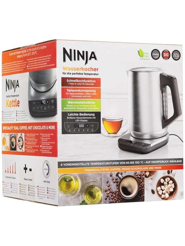Ninja Wasserkocher KT201EU - Rostfreier Stahl - 3000 W