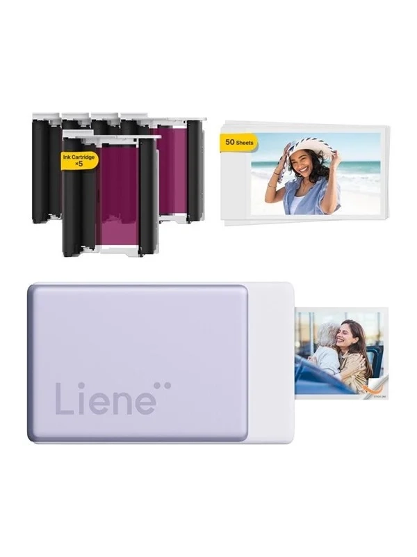 Liene LIENE Pearl N200 Pro 2x3" Tragbarer Fotodrucker (Lila) - Farbensublimierung