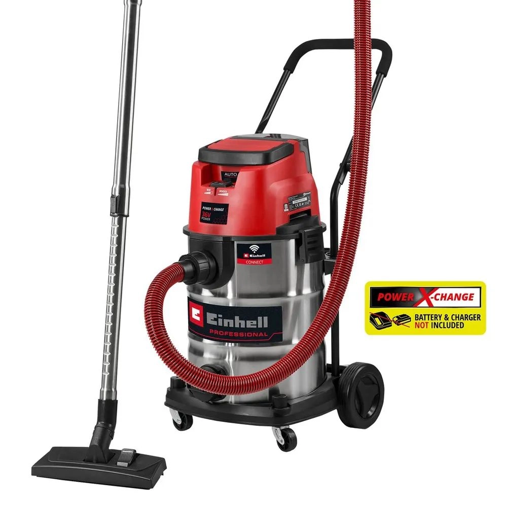 Einhell Staubsauger Cordl. Wet/Dry Vacuum Cleaner TP-VC 36/30 S Auto-Solo
