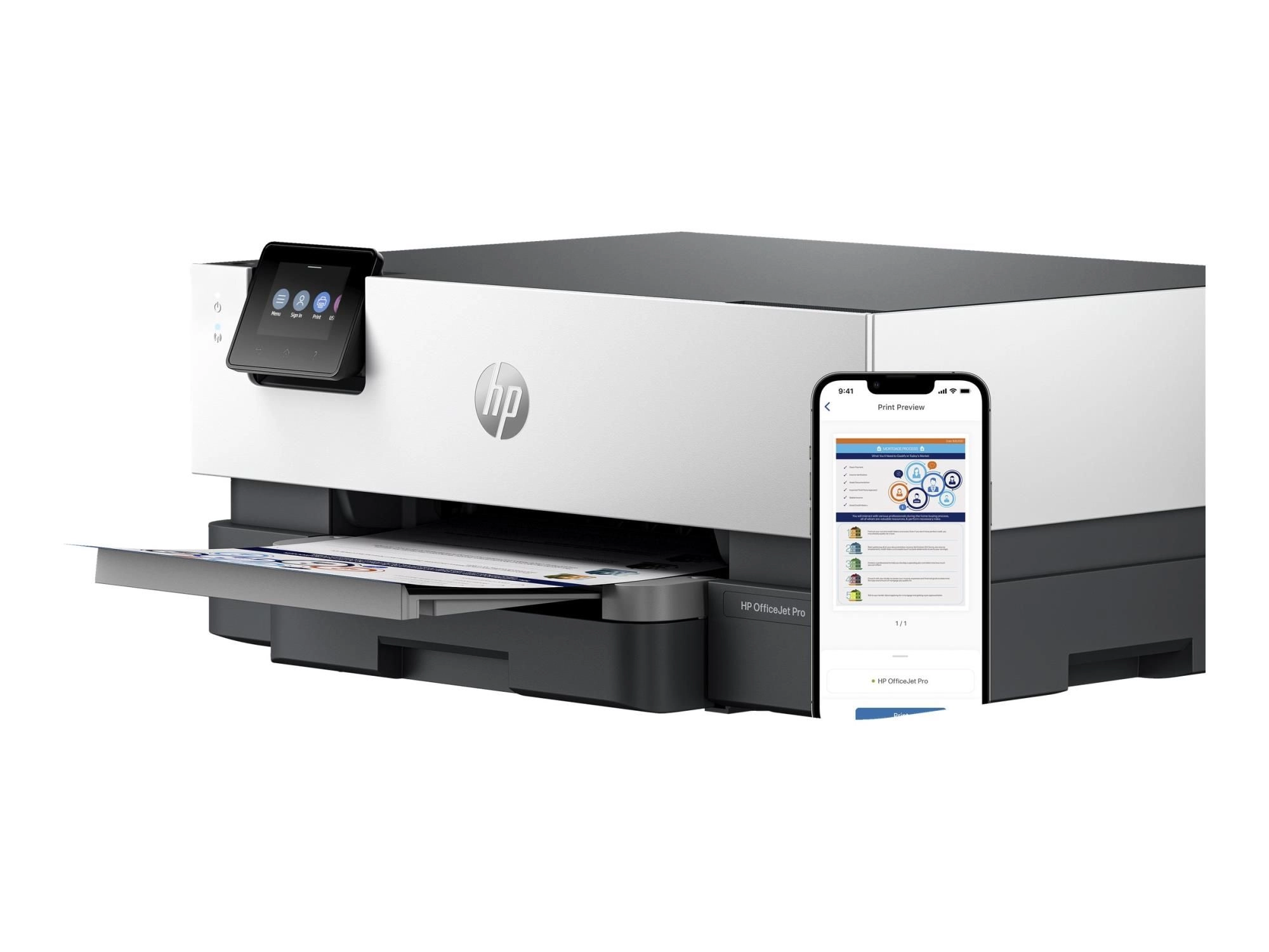 HP Officejet Pro 9110b - Color Inkjet - A4 Duplex - LAN & Wi-Fi Multifunktion - Farbe - Tinte