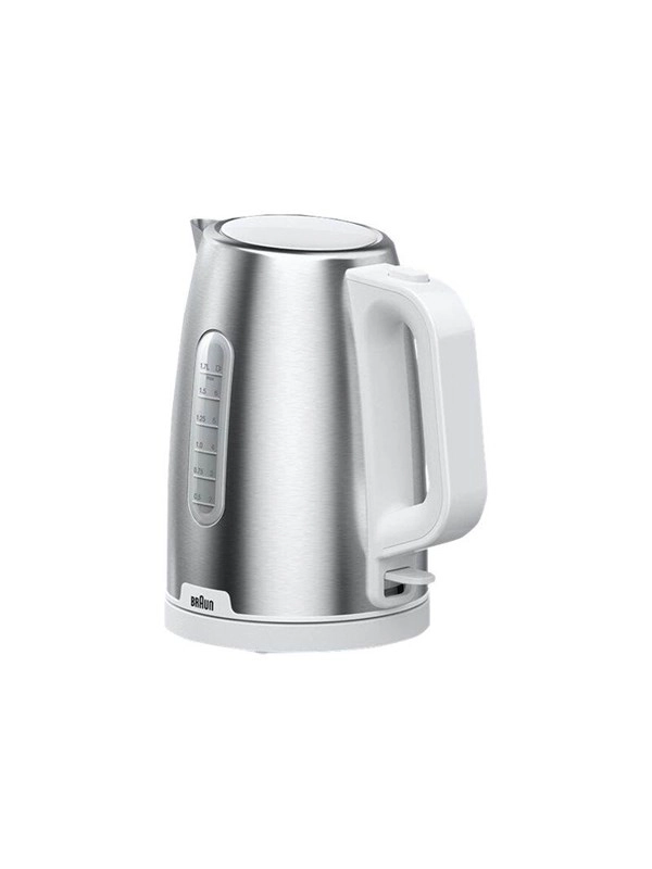 Braun Wasserkocher PurShine WK 1500 WH - Rostfreier Stahl/Weiß - 2200 W