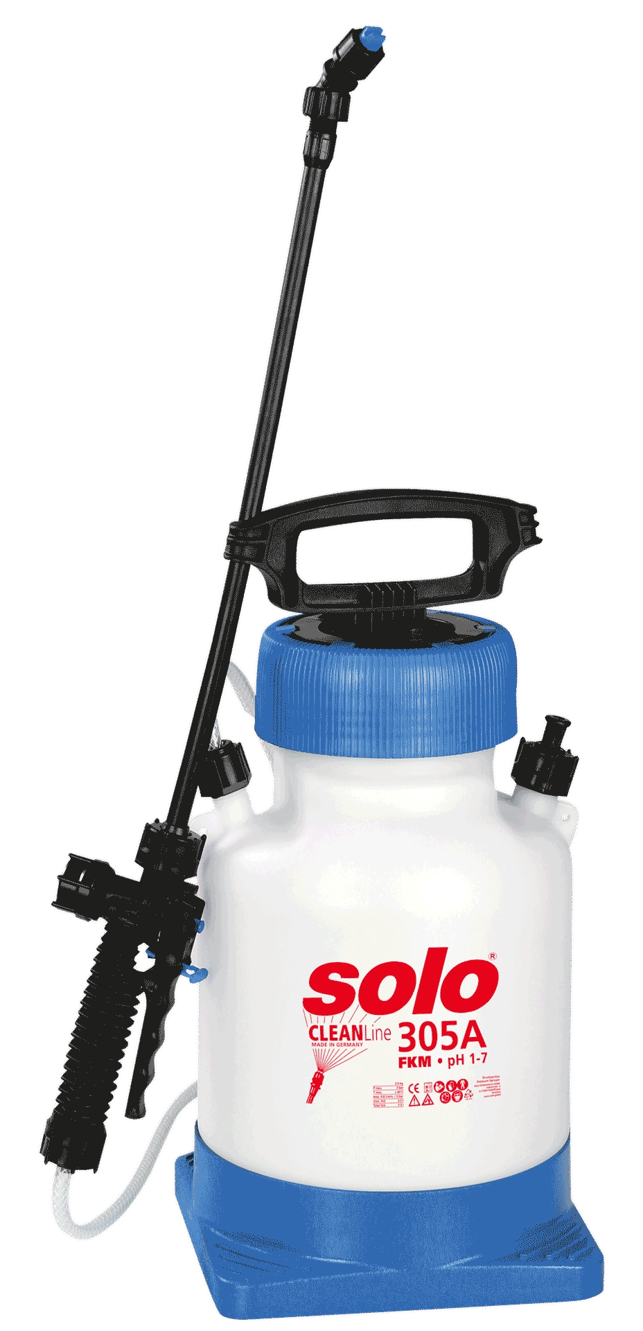 Drucksprüher 5L mit Standfuß, pH-Wert 1-7 – 305 A