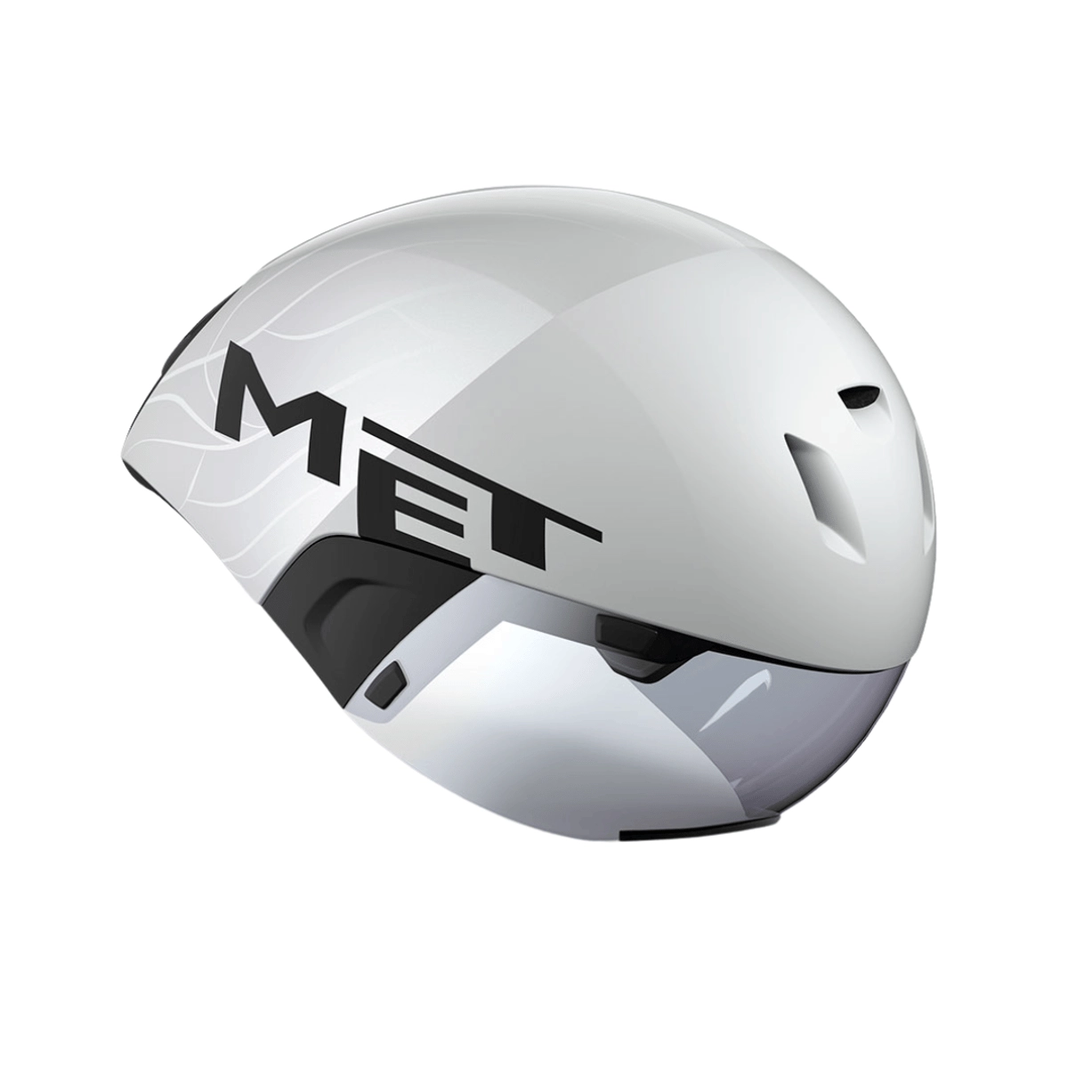 MET Codatronca Helm Weiß Silber, Größe M (56-58 cm)