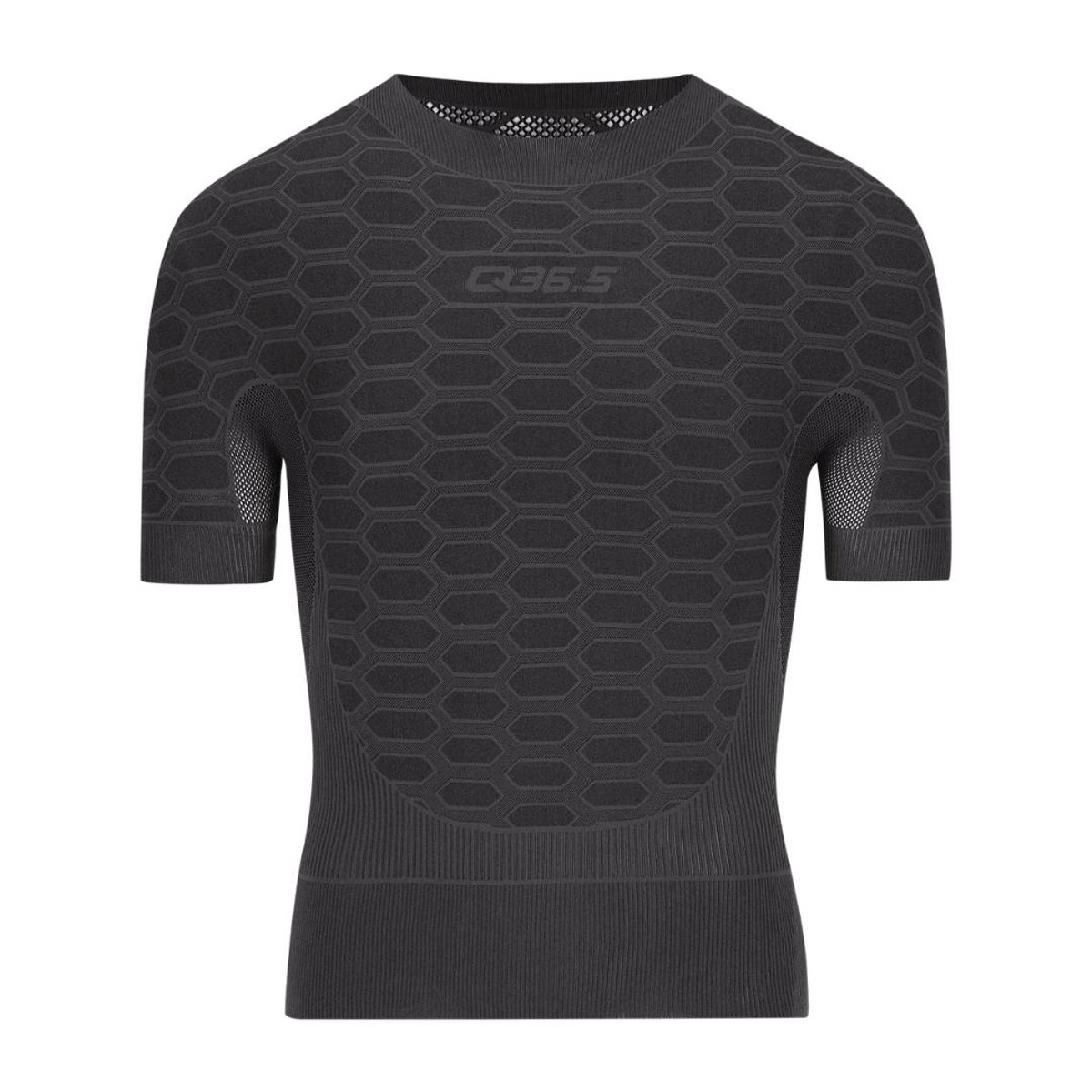 Q36.5 Base Layer 2 Short Sleeve Antracite Schwarz, Größe S/M